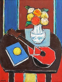 Natură statică cu chitară și flori..., 1985–1989